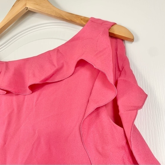 *Missing Belt* The Limited Pink Sleeveless Ruffle shift dress - Picture 5 of 12